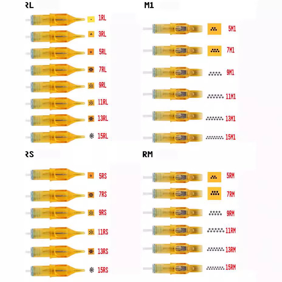 Hadiyah 20PCS Professional Tattoo Cartridge Needle Machine Permanent Makeup Tattoo Needle For Tattoo Supply