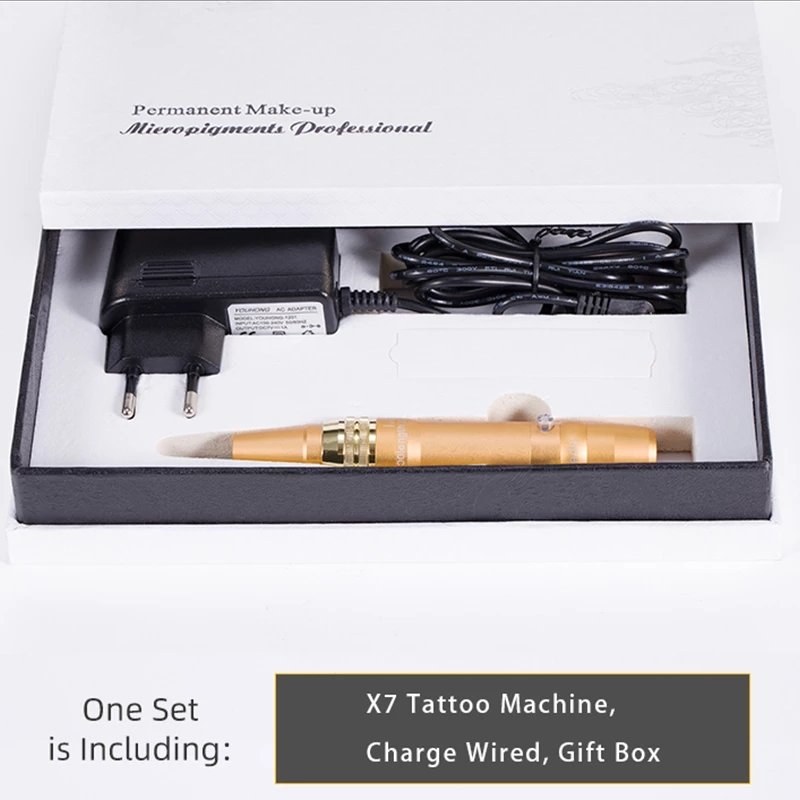 Top Permanent Permanent Makeup Makeup Eyebrow lip tattoo machine gun kit set for Multiple Color Drive Rotary tattoo