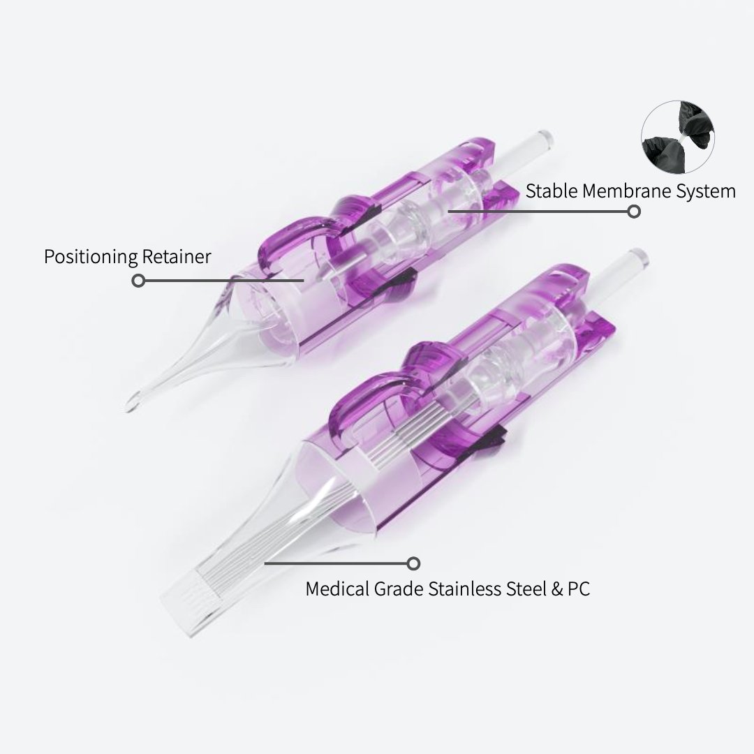 20pcs Disposable Eyebrows Eyeliner Lips SMP PMU Tattoo Cartridge Needles for Permanent Makeup