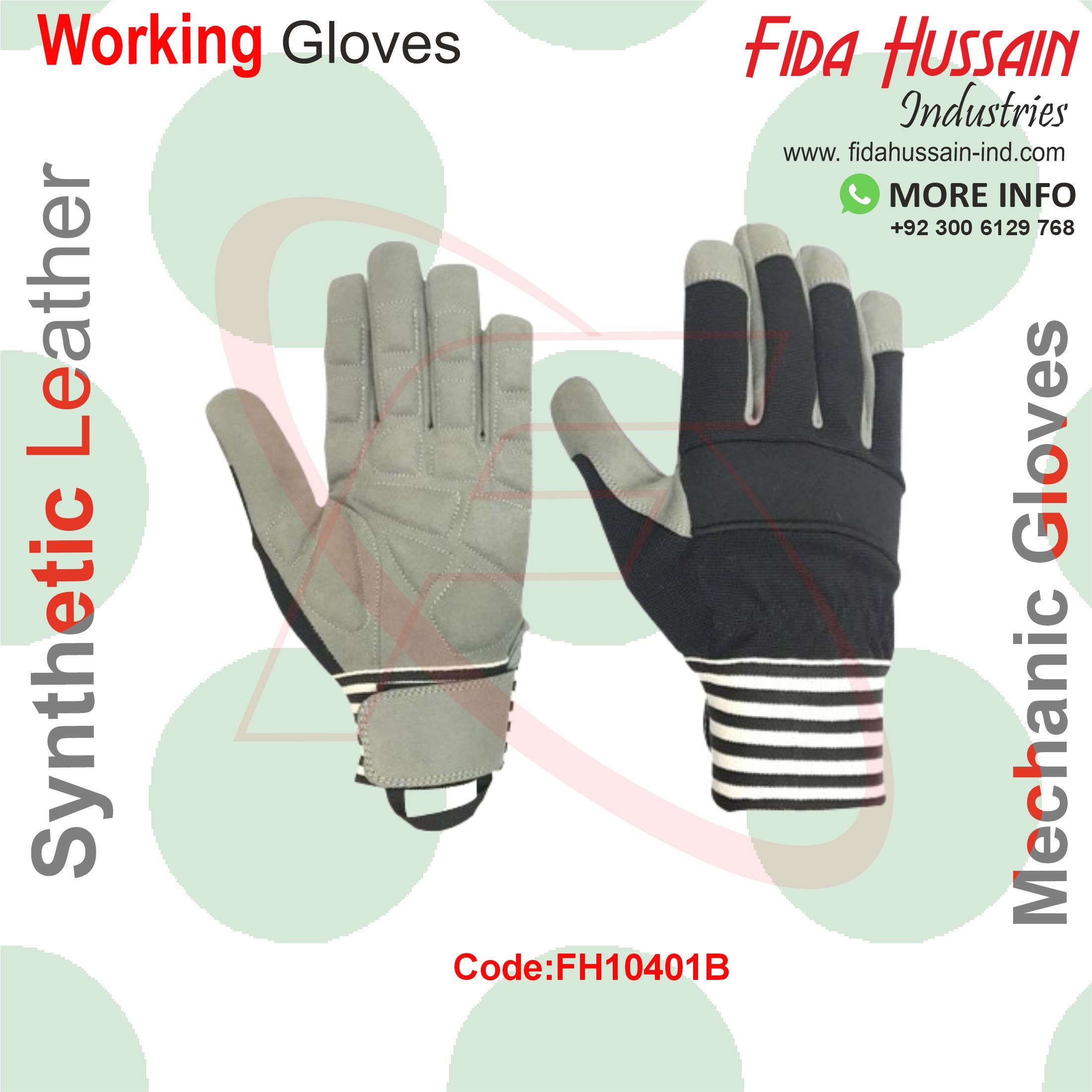 Prevent contamination and infection Synthetic leather safety gloves and anti-vibration gloves for hand protection