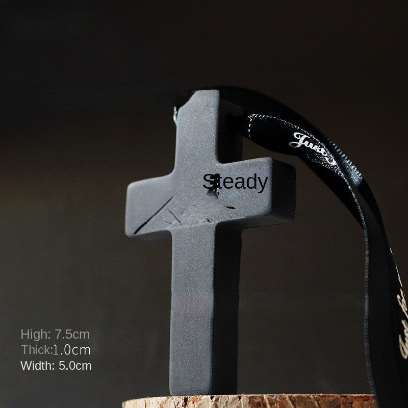 Handmade Men's Perfume Car Aromatherapy Pendant Enlarged Stone Cross Reed Diffuser Sets New Car Interior Wholesale Rearview