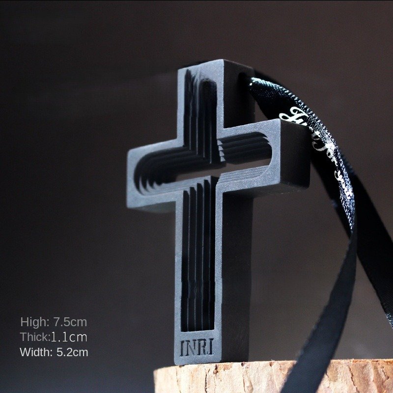 Handmade Men's Perfume Car Aromatherapy Pendant Enlarged Stone Cross Reed Diffuser Sets New Car Interior Wholesale Rearview