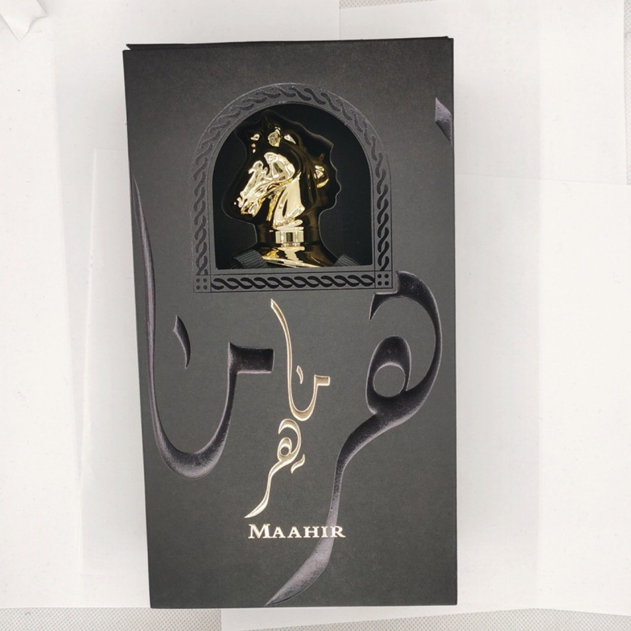 Wholesale Qifei High Performance Golden Horse Head Luxury Gift Box Men's Perfume 100ml Long Lasting Arabic Perfume