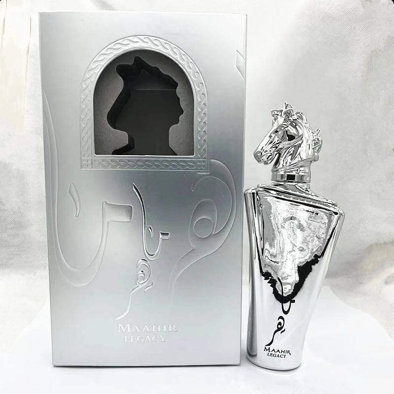 Wholesale Qifei High quality Silver Horse Head Luxury Gift Box Arabic Men's Perfume Hot selling in Middle East Dubai