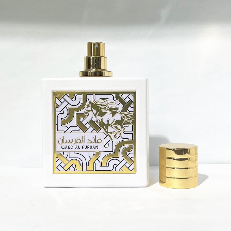 High Quality 100ML Luxury White Mustang Arabian Men's Eau de Parfum Woody Fresh Fragrance with Long Lasting Dubai