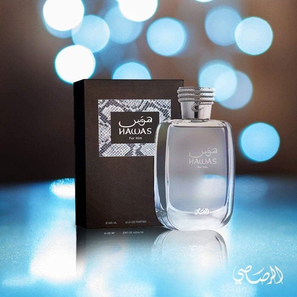 Top Arabic Designer 100M Men's Eau de RASASI Hawas Parfum Long-Lasting Cologne Fragrance from Dubai Middle East Scent
