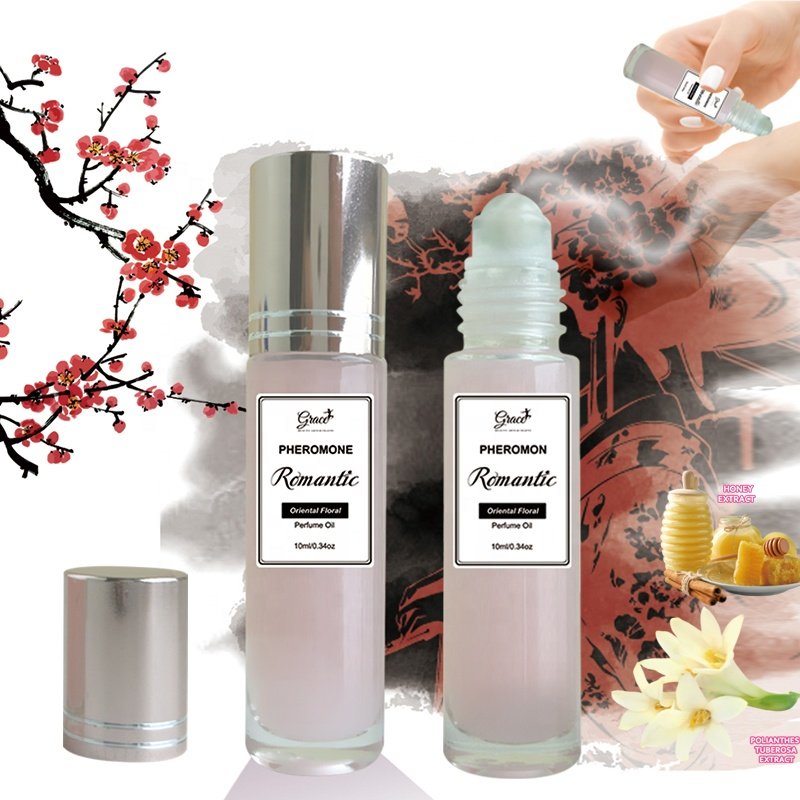 Custom Logo 10ml Perfume Oil Plum cilantro Tuberose honey Amber vanilla Smell Floral Oriental Infused Pheromone Perfume