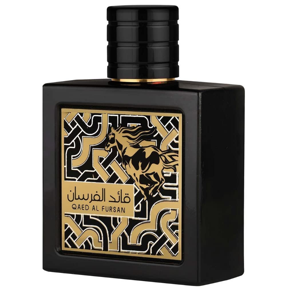 Perfume Qaed Al Fursan Black Eau De Perfume 100ml By Lattafa Dubai Arabic Long Lasting Perfumes For Mens