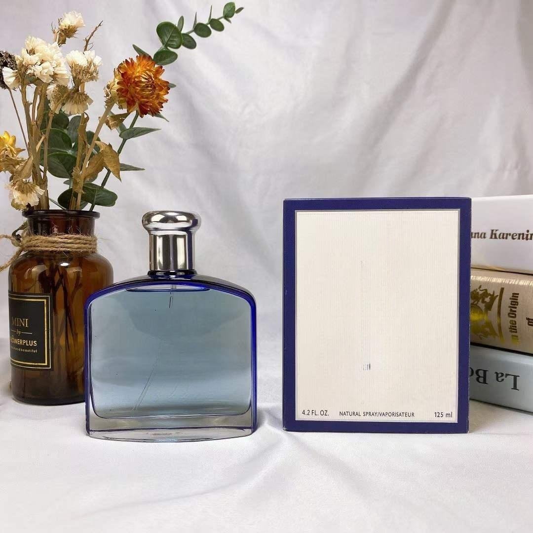 1:1 High Weight 125ml Men's Perfume Long Lasting Scent Blue Men's Cologne Spray Famous Brand Top Quality Paul