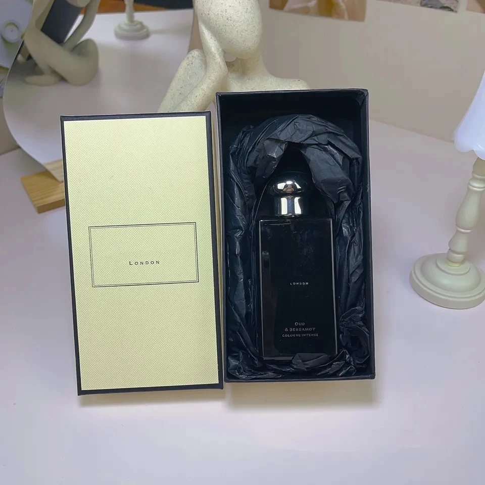 Wholesale high-quality designer JO MA LON men's perfume New London perfume OUD bergamot cologne strong black bottle 100ml