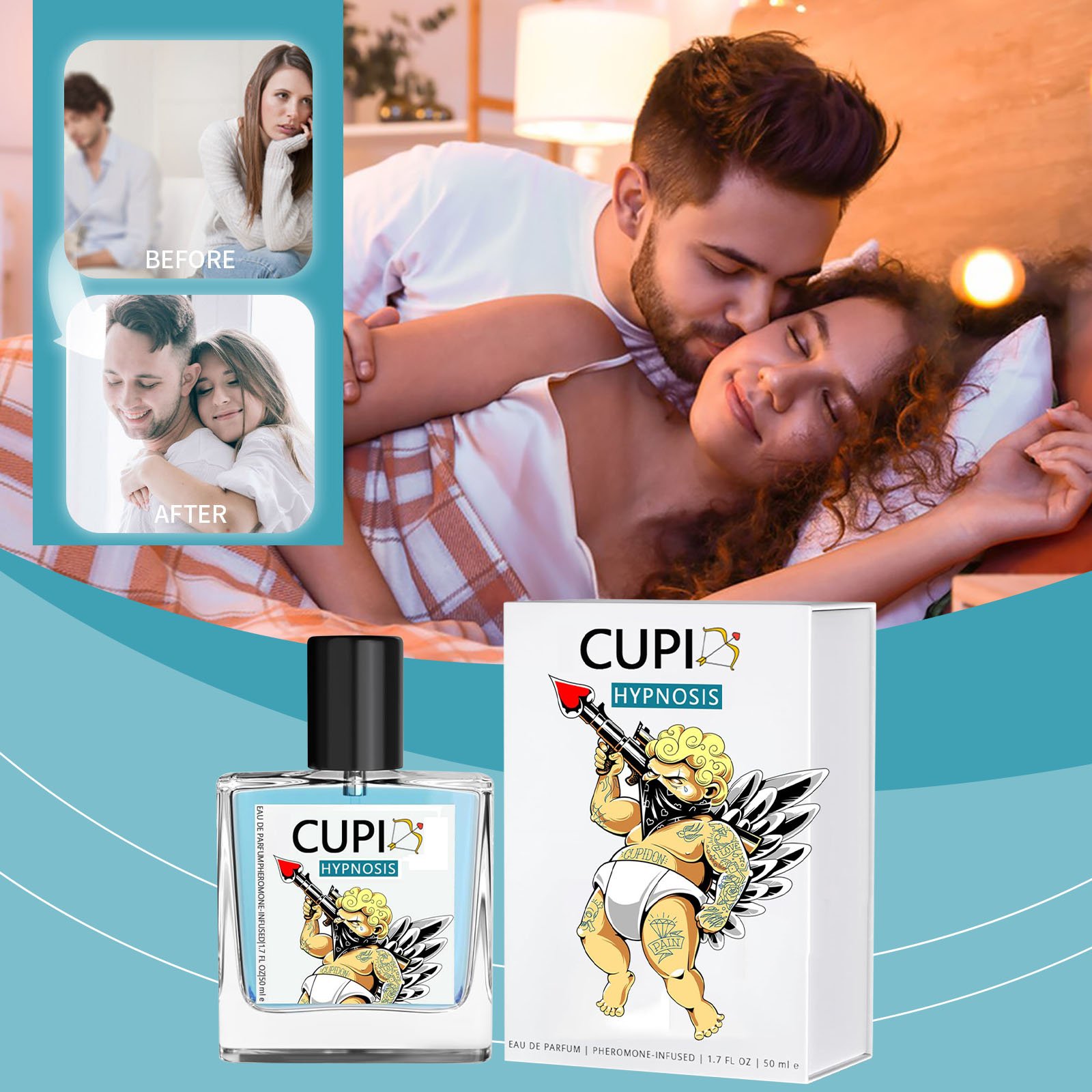Hot Selling Men's Perfume Enhance body aroma Romantic Cologne Long Lasting Aromatic Fragrances Cupid Hypnosis