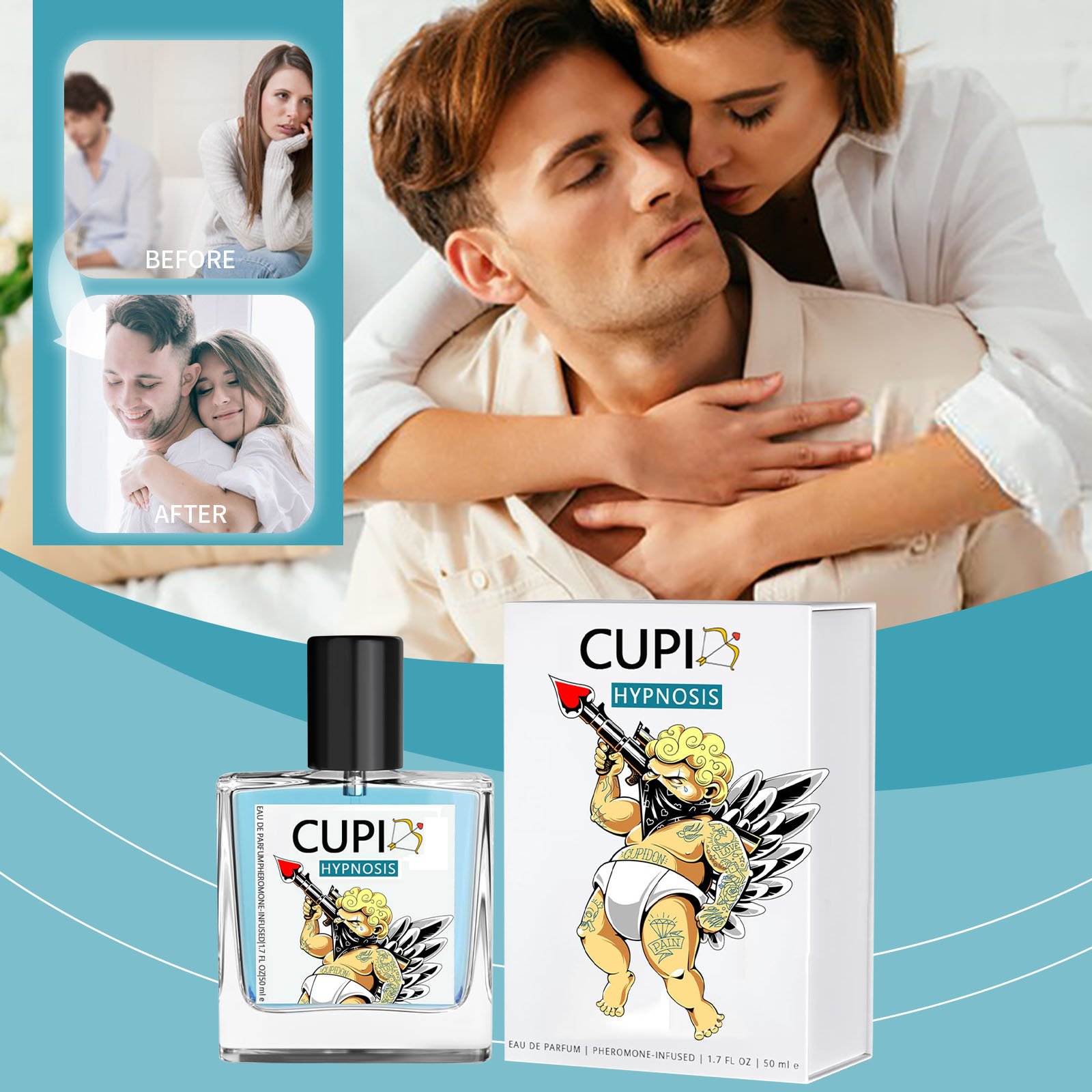 Hot Selling Men's Perfume Enhance body aroma Romantic Cologne Long Lasting Aromatic Fragrances Cupid Hypnosis