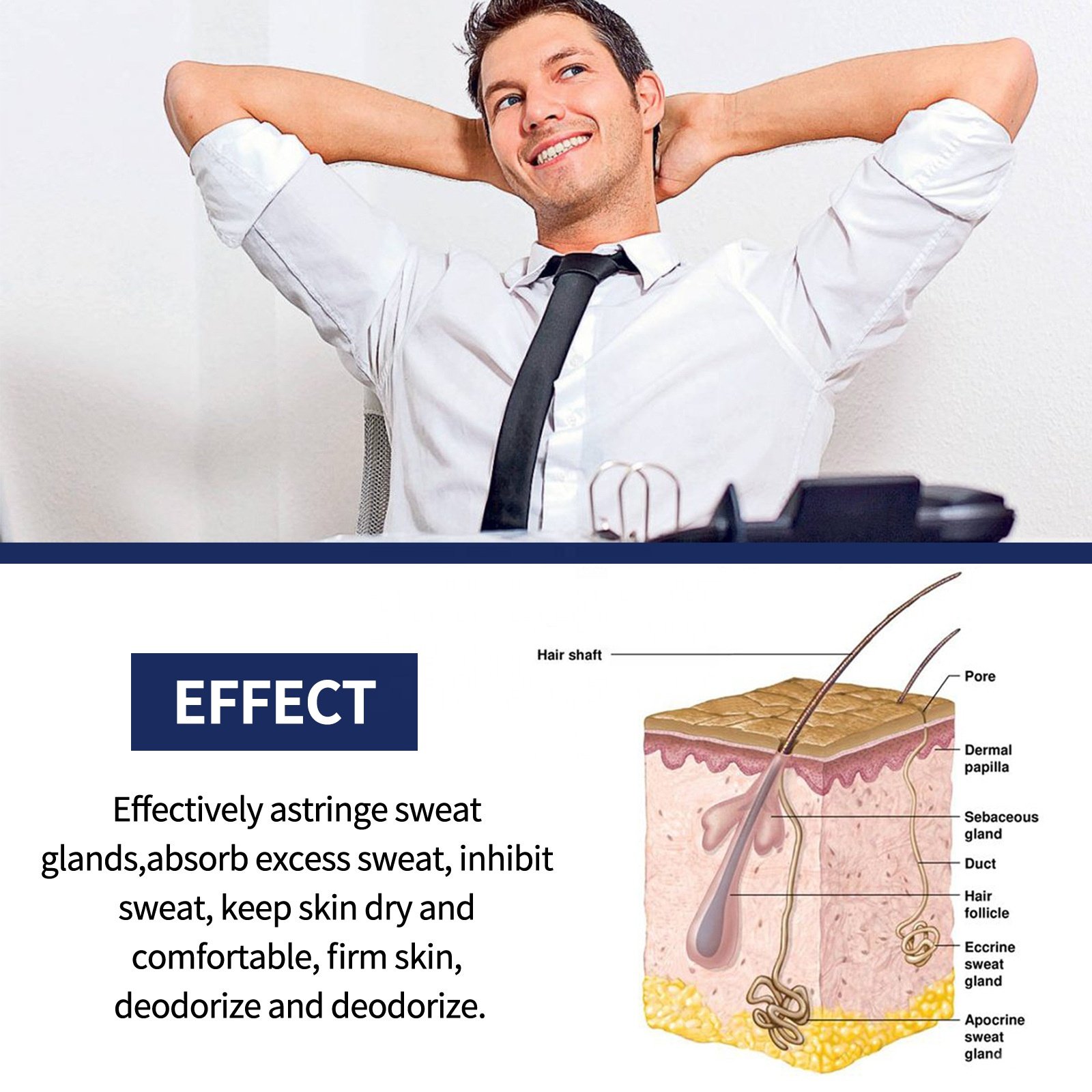 Factory Wholesale OEM Men's Antiperspirant & Fragrance Deodorant Beads - Long-Lasting Odor Control & Freshness for Underarms