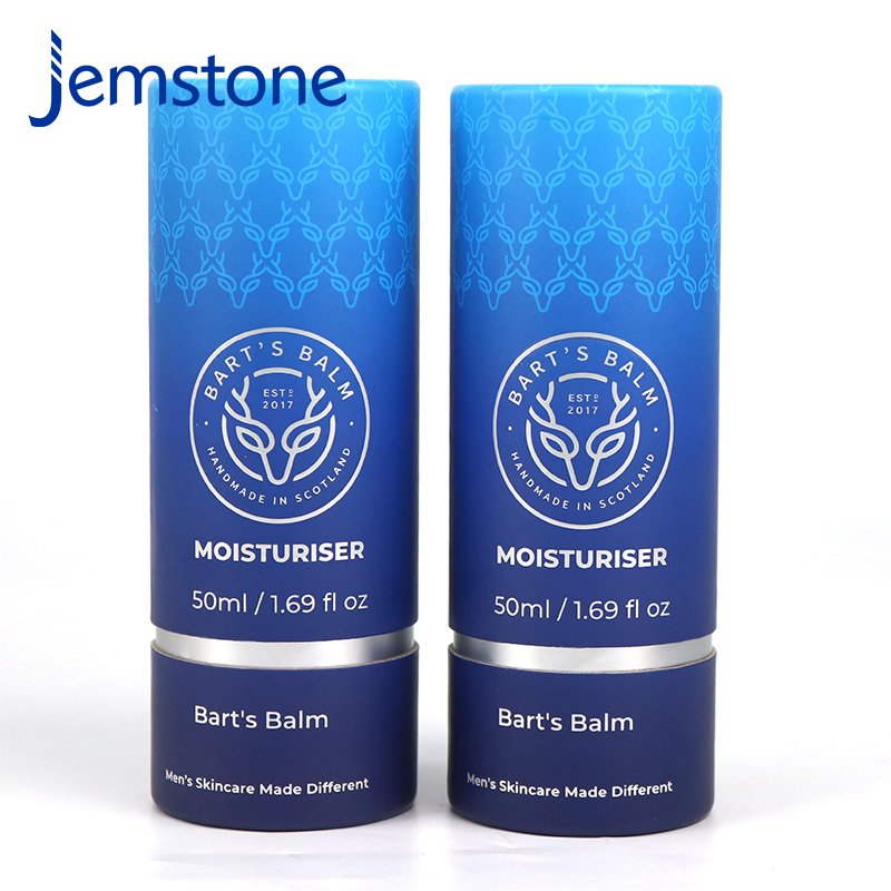 Biodegradable Lip Balm Paper Tube Deodorant Stick Cosmetic Cylinder Packaging Tube Box For Men's Skin Care Product