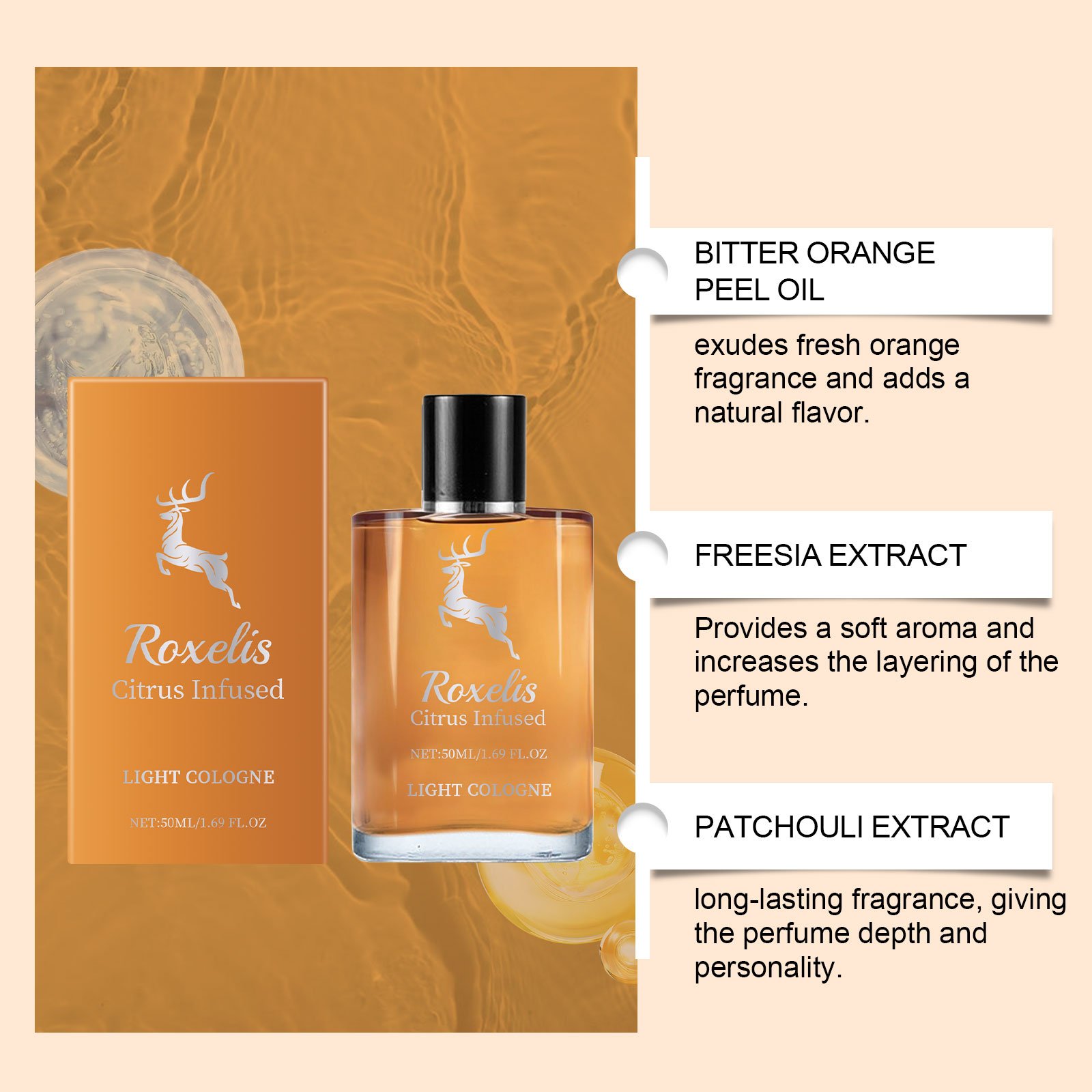 Own Factory OEM 50ml Long Lasting Fragrance Perfume For Men Light Aroma Men's Perfume