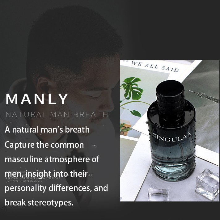 Men's perfume that exudes manly charm Lasting fragrance Light fragrance not pungent eye-catching perfume