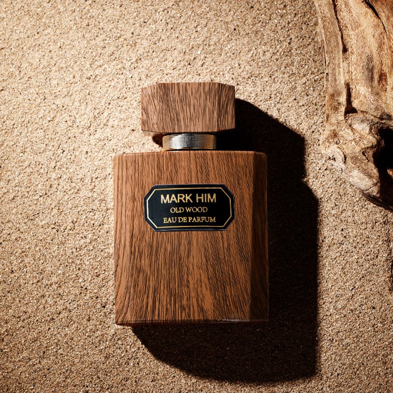 100ML Men's Long-Lasting Woody Perfume in Wood Grain Brown Bottle Classic High Quality Eau De Parfum with Exquisite Smell