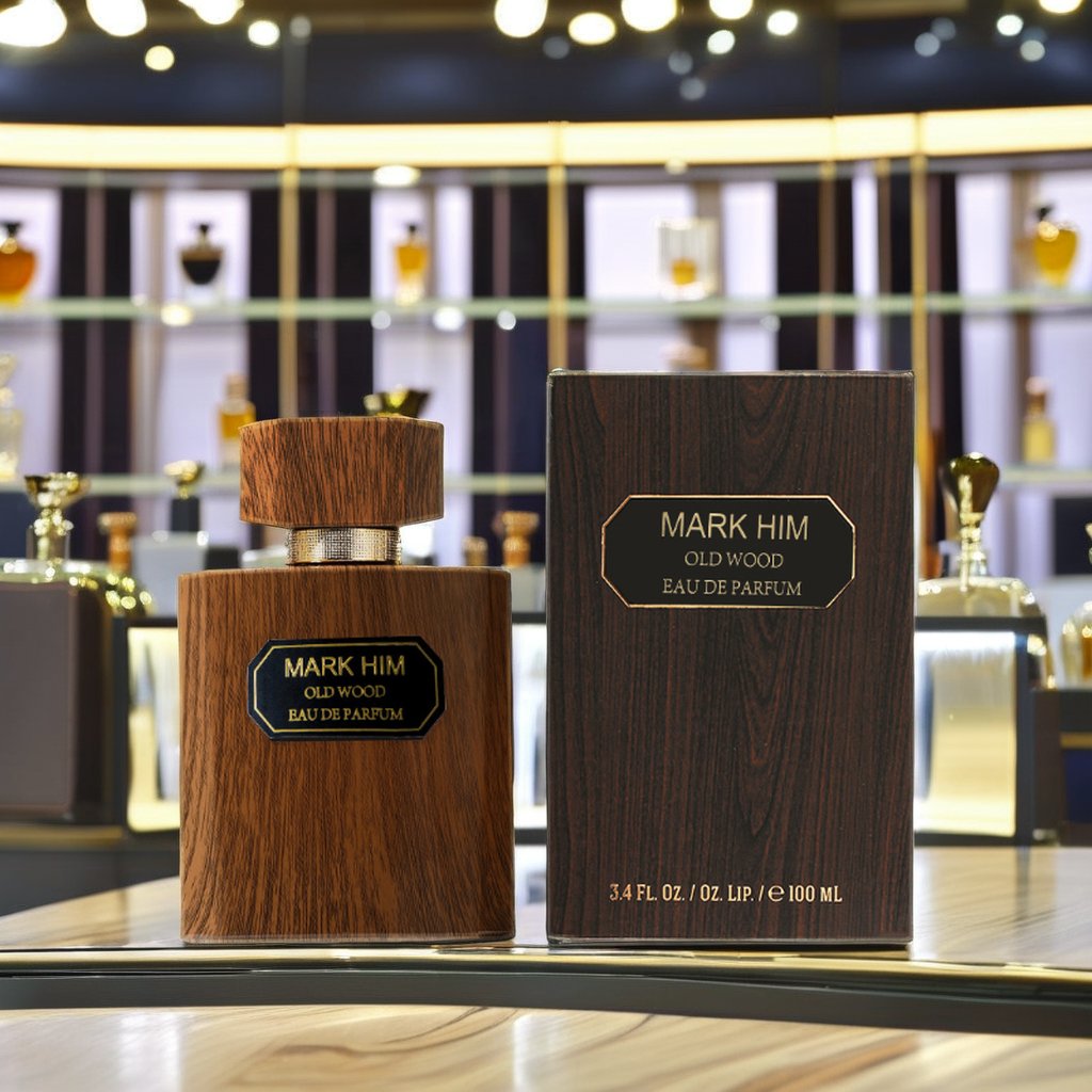 100ML Men's Long-Lasting Woody Perfume in Wood Grain Brown Bottle Classic High Quality Eau De Parfum with Exquisite Smell