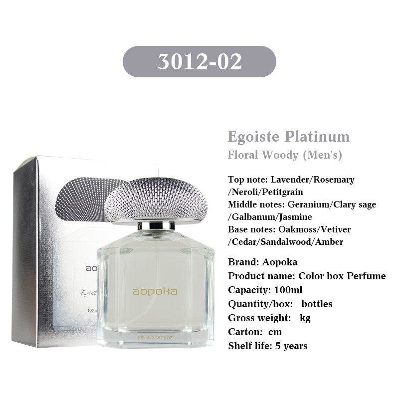 100Ml Luxury Black Men'S Perfume Wholesale Long Lasting Light Fragrance Egoiste Platinum Color Boy Parfum Male Perfume Supplier