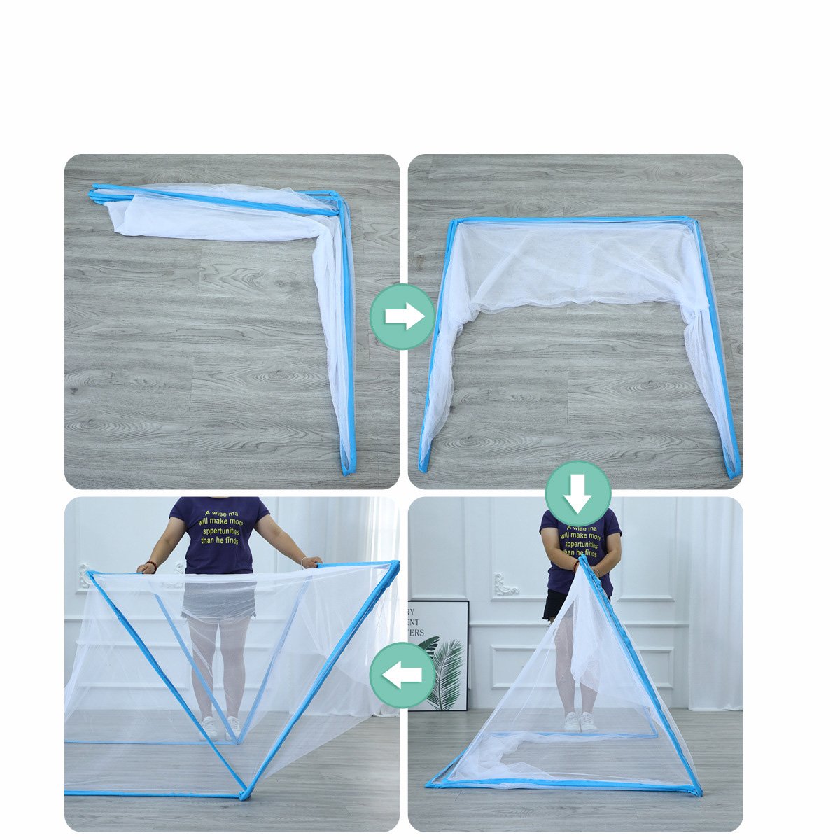 RHS-MSQ1 Baby bed mosquito net portable foldable densified baby mosquito net children's yurt installation shading mosquito net