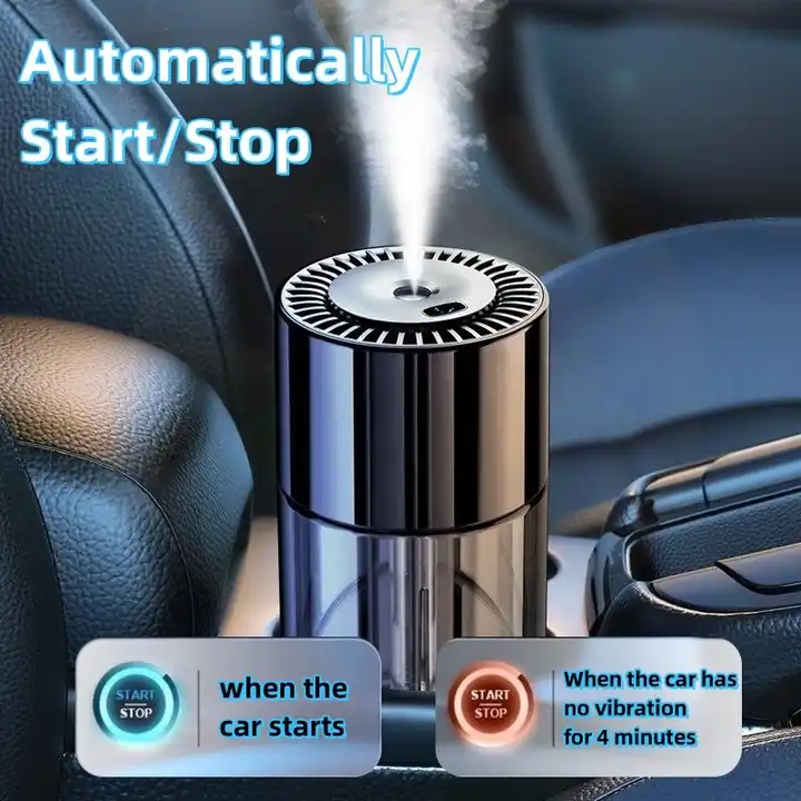 Modern Luxury Automatic Spray Aroma Diffuser New Perfume Accessories for Car Air Freshener Glass Ocean Fragrance Box Packaging