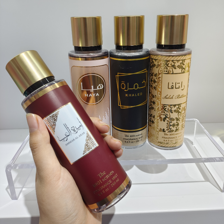 High quality wholesale luxury Arabic Dubai Body Spray Middle East Long lasting women&men's perfume original brand