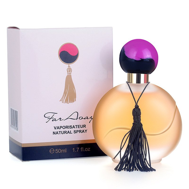 Wholesale elegant Light orange tone Light fragrance for women 50mL Long Lasting custom perfume for girls