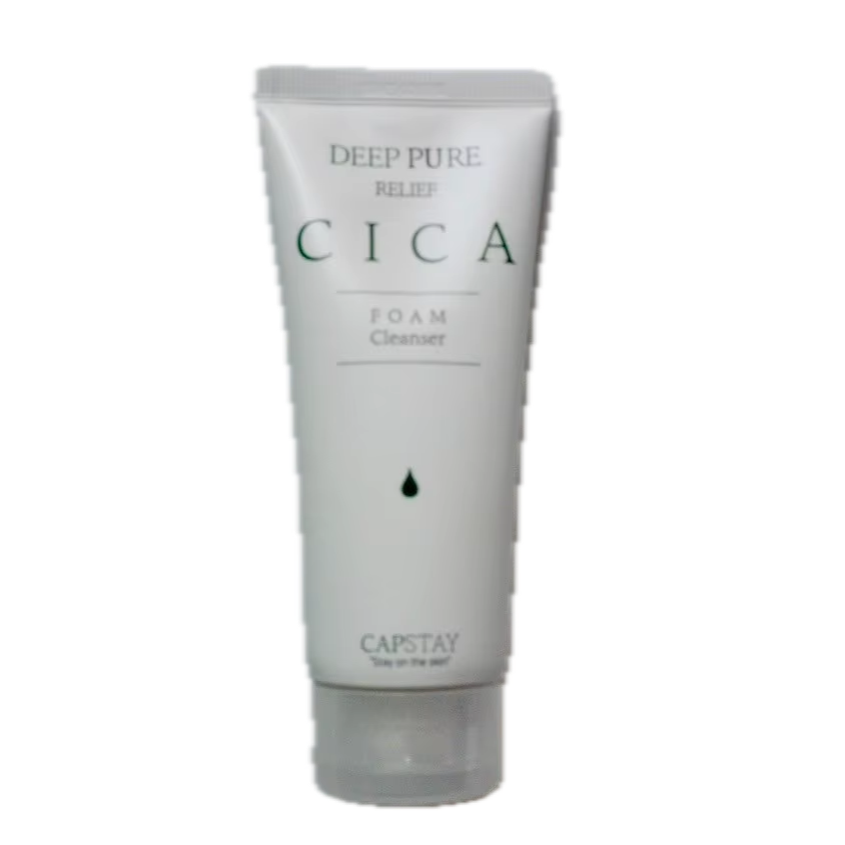 Organic Cica Foam Cleanser 100ml Deep Relief Pure Facial Skin Cleanser for Face Beauty & Personal Care