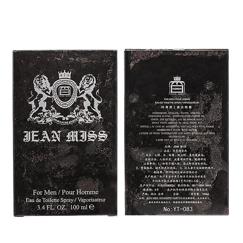 Top Quality Cheap Price Jean Miss Men's 100ml Men Cologne Perfume Long Lasting Smell Fragrance Perfume Original