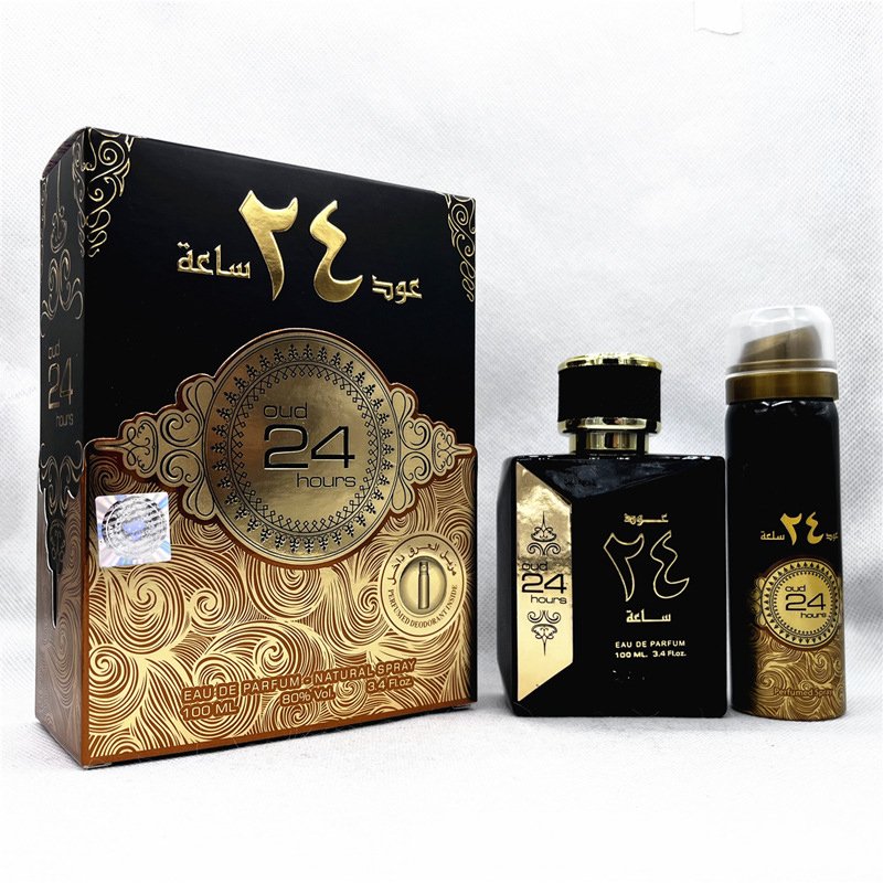 High Quality 100ML Luxury Arabic Dubai Lasting Men's Eau de Parfum Woody Fresh Scent Spray Form Wholesale