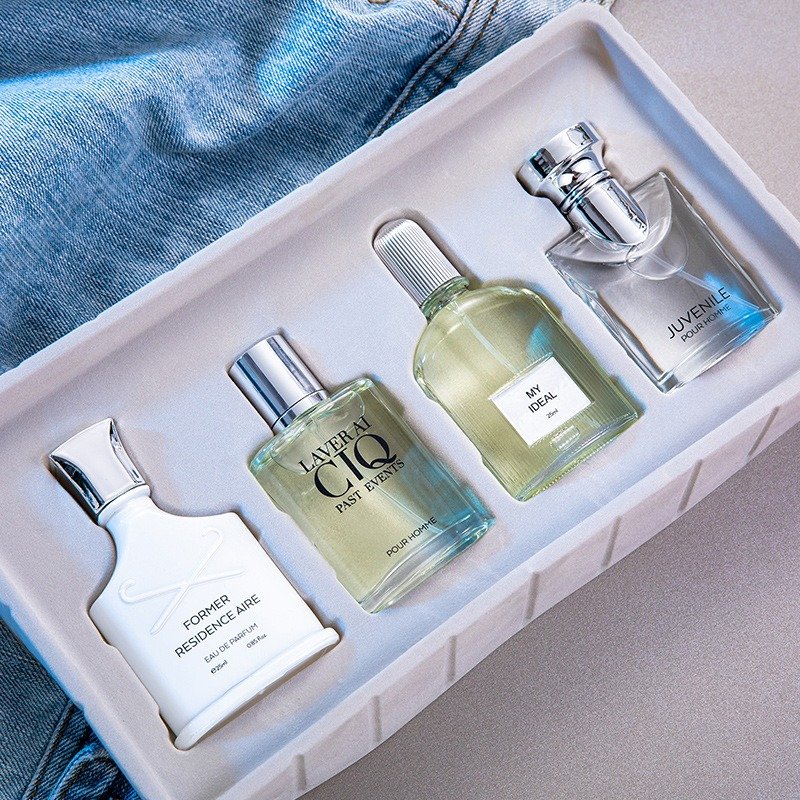 Men's Long-lasting Light Fragrance Cologne Gift 4X25ml Set Gift Box