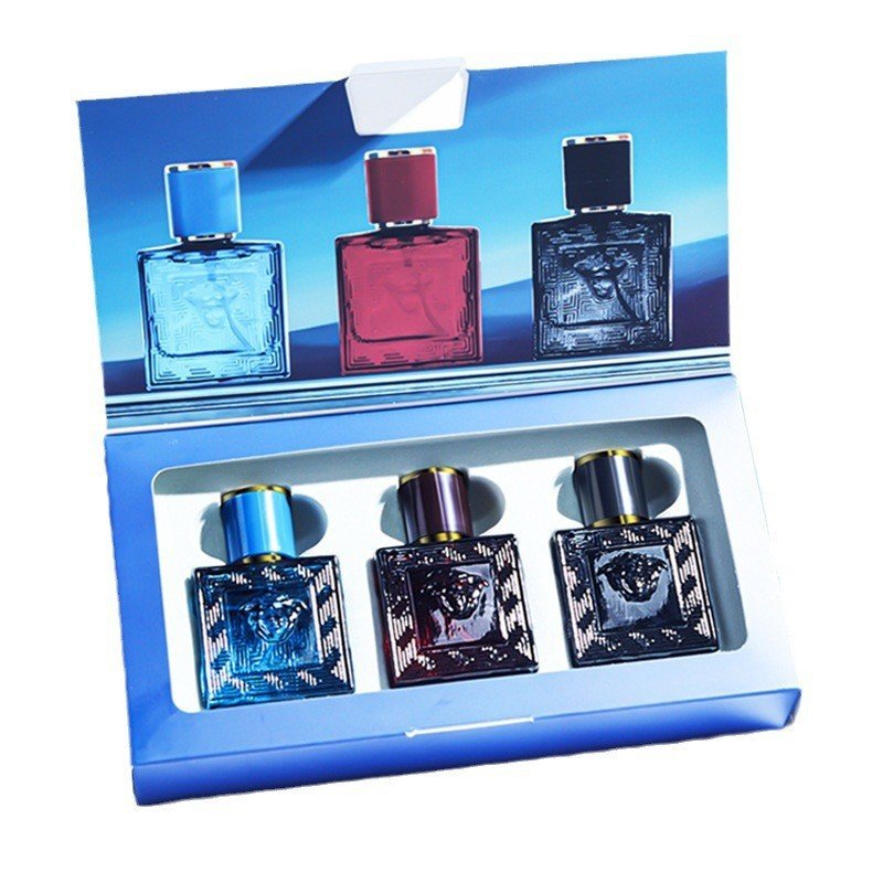 High Quality Blue Men's Perfume Gift Box Long-lasting Light Fragrance Student Set