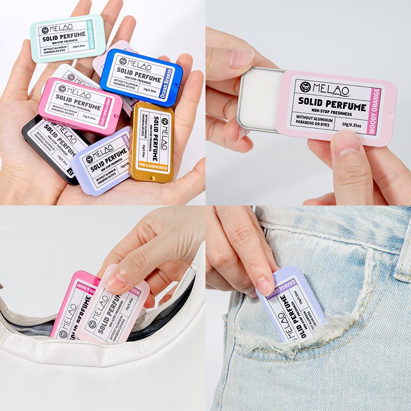 Deodorant Manufacturer Long Lasting Deodorant Cream Perfume Balm Custom Oem Pocket Solid Perfume For Men Travel Size
