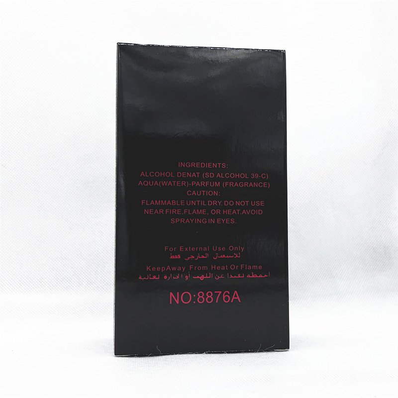 Best-Selling 100ML Eau de Parfum for African Men Black Fresh Floral Lasting Fragrance in Spray Form