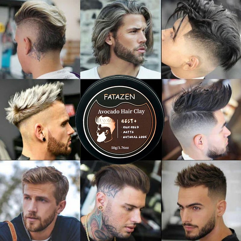 Long Lasting Avocado Bee Wax Matte Shine Finish Original Hold Strong Hair Styling Private Label Hair Wax Pomade Men's Hair Clay