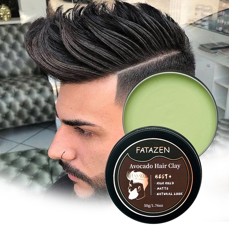 Long Lasting Avocado Bee Wax Matte Shine Finish Original Hold Strong Hair Styling Private Label Hair Wax Pomade Men's Hair Clay