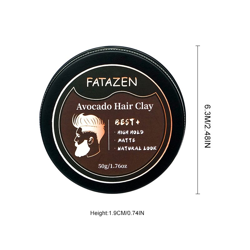 Long Lasting Avocado Bee Wax Matte Shine Finish Original Hold Strong Hair Styling Private Label Hair Wax Pomade Men's Hair Clay