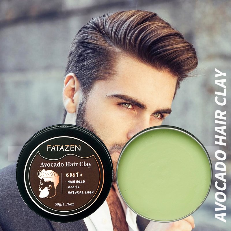 Long Lasting Avocado Bee Wax Matte Shine Finish Original Hold Strong Hair Styling Private Label Hair Wax Pomade Men's Hair Clay