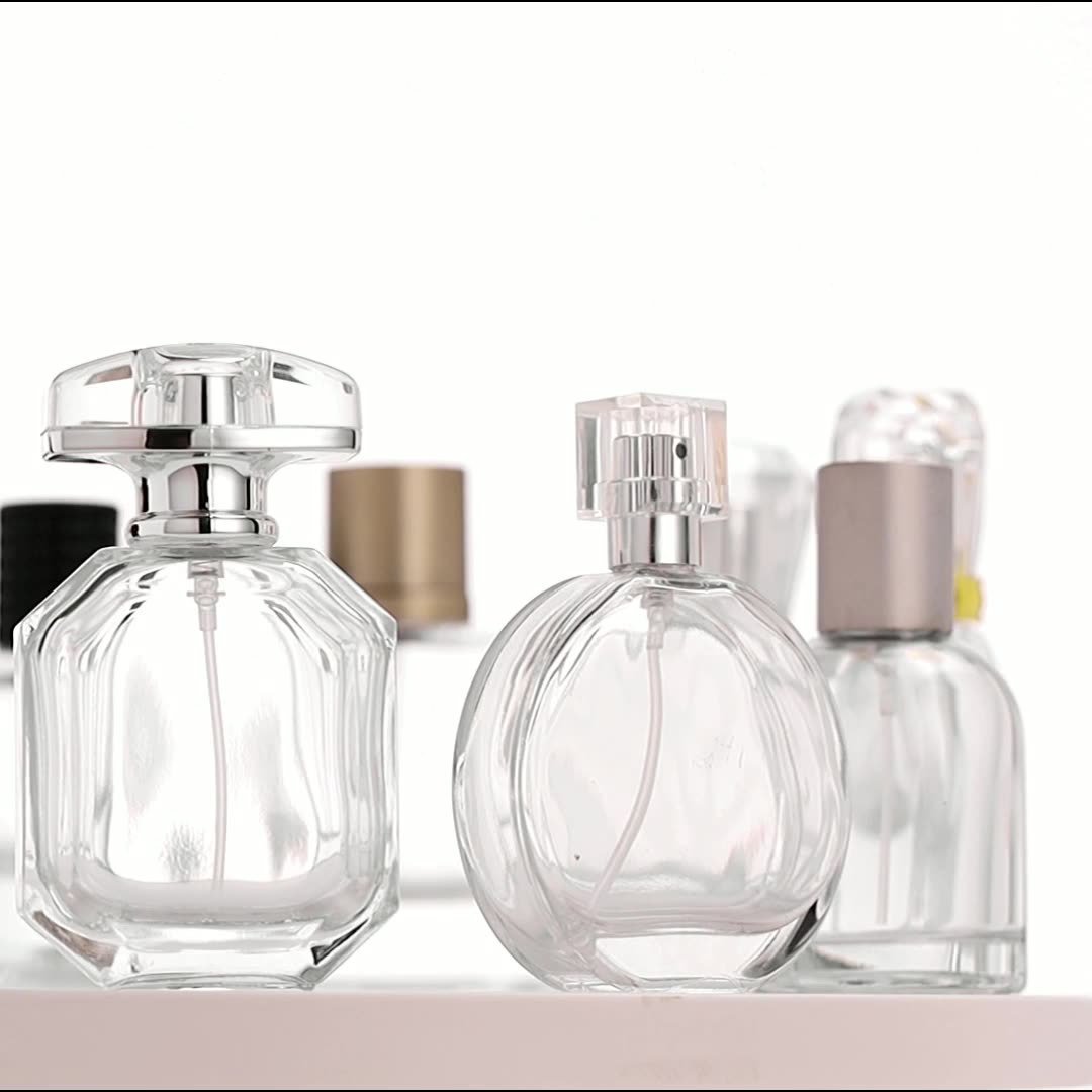 Factory direct sales 70ml perfume daily fine spray glass bottle men's portable hydration spray empty bottle