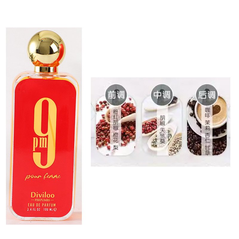 2024 Hot Selling Best Selling African Four Colors Black 9PM Arabian Perfume Men's Perfume Atomizer Fragrance Spray