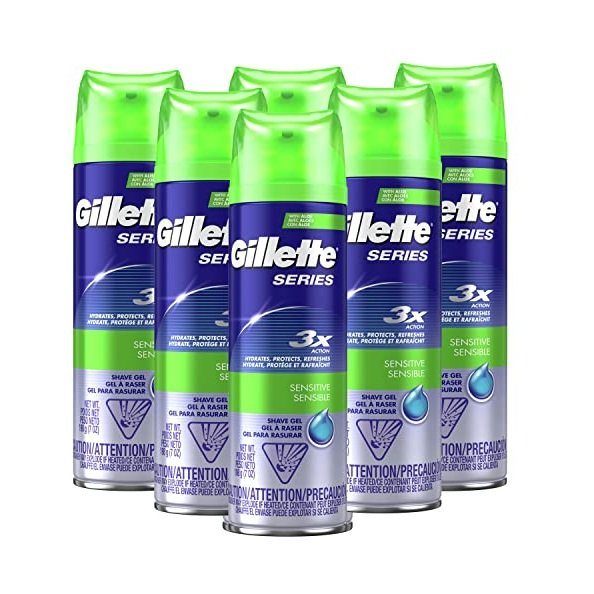 Buy Gillette Classic Shaving Gel for Sensitive Skin Original Cool Wave Gillette Clear Gel Men's Antiperspirant & Deodorant