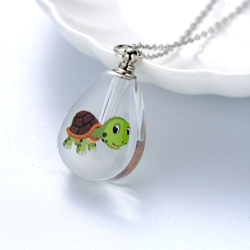 Customized Gift pendant screw cap perfume oil bottle pendant name on rice jewelry factory wholesale wear-resistant waterproof