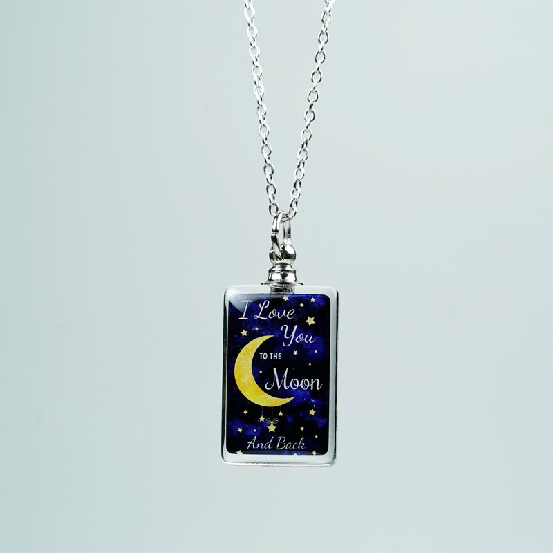 Customized Gift pendant screw cap perfume oil bottle pendant name on rice jewelry factory wholesale wear-resistant waterproof