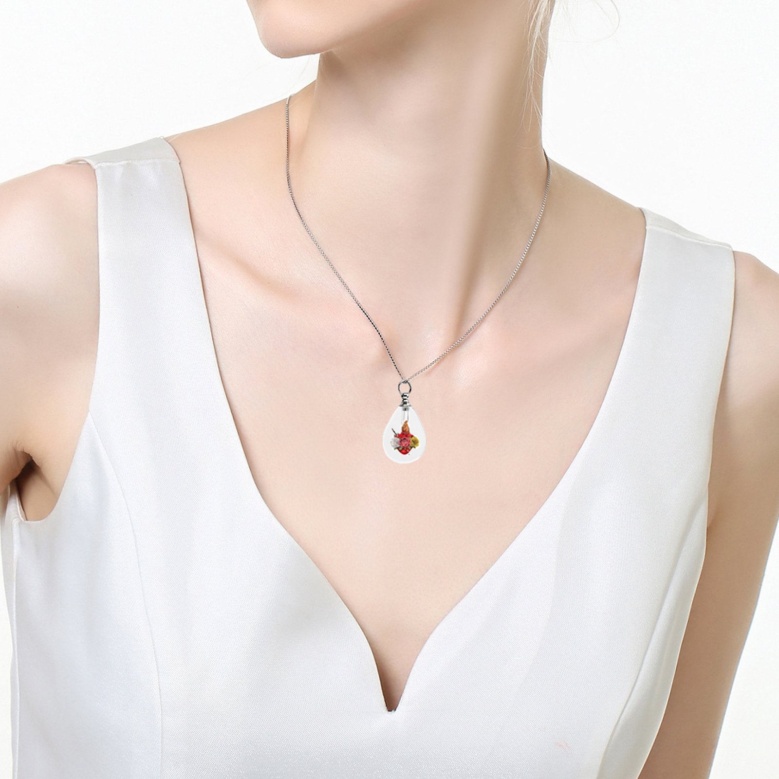 Customized Gift pendant screw cap perfume oil bottle pendant name on rice jewelry factory wholesale wear-resistant waterproof