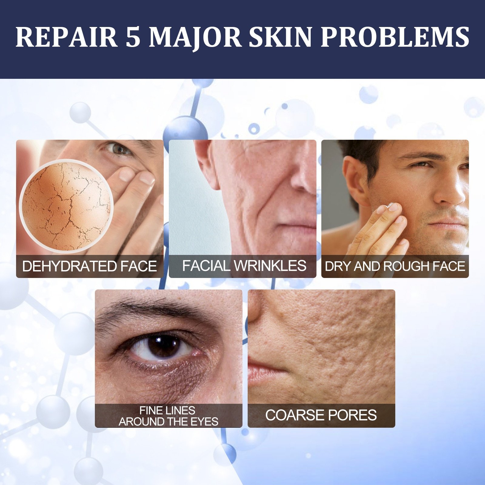 Factory Wholesale OEM Men's Anti-Aging & Anti-Wrinkle Cream - Moisturizing, Rejuvenating, Fine Lines Reduction & Skin Tightening