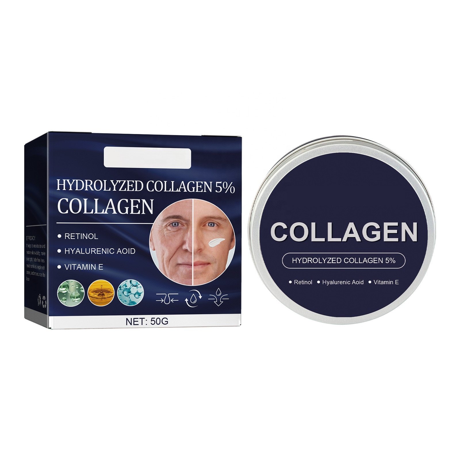 Factory Wholesale OEM Men's Anti-Aging & Anti-Wrinkle Cream - Moisturizing, Rejuvenating, Fine Lines Reduction & Skin Tightening