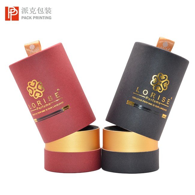 Empty Cylindrical Printing Circle Box Oil creative perfume box bottles and packings perfumes original men's pack paper tube