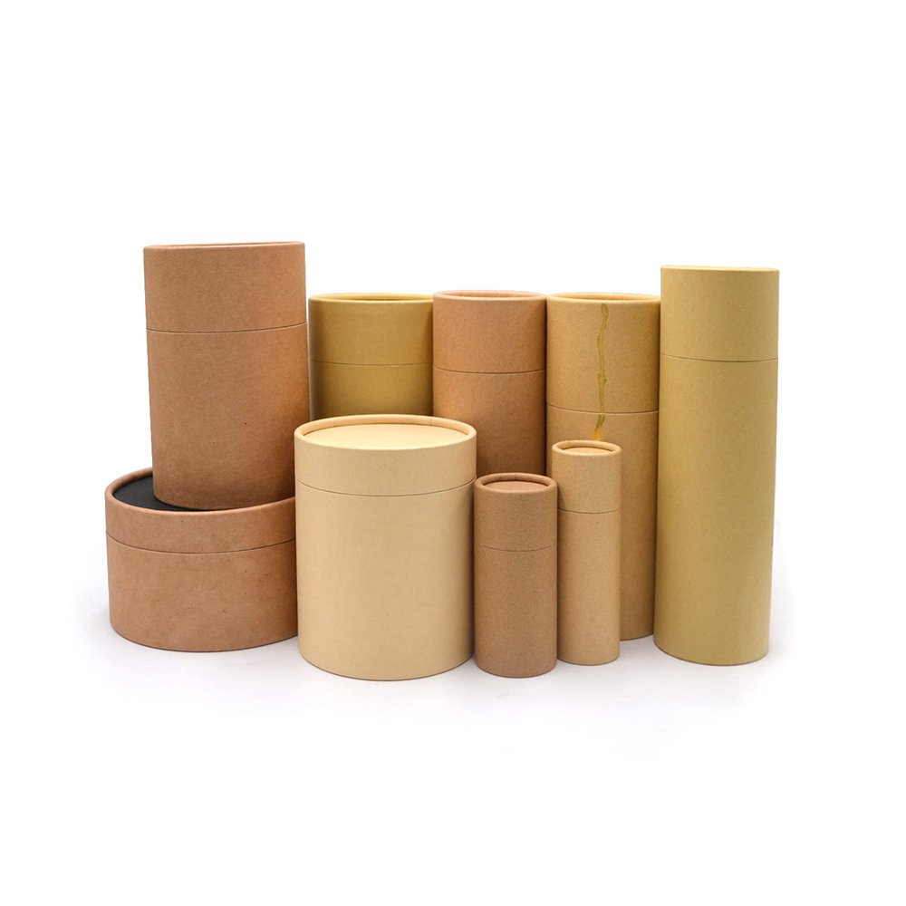 Empty Cylindrical Printing Circle Box Oil creative perfume box bottles and packings perfumes original men's pack paper tube