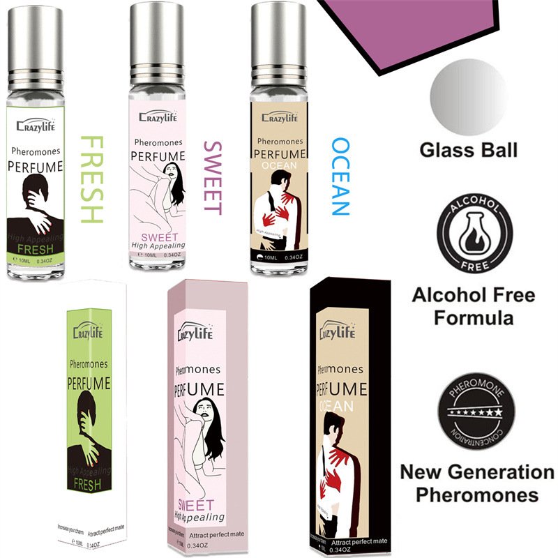 Hot Seller in Europe and American 10ml Pheromones Perfume With Fresh Sweet High Appealing to men women attract perfect mate%
