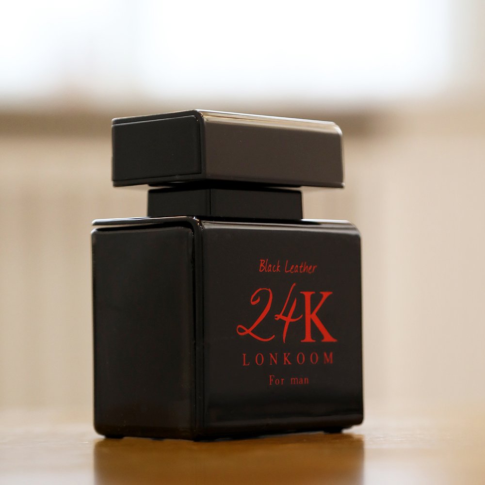 Factory wholesale original perfumes men cologne 24K Black Leather men's perfume deodorant body spray
